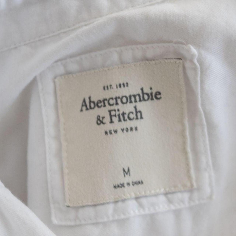 Abercrombie & Fitch White Shirt with Label - Picture 6 of 8